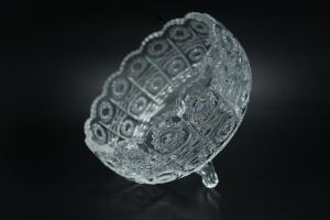 crystal large glass bowl