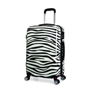 B03709-Zebra Strap ABS/PC Designer Luggage Cute Suitcases for Girls' Leisure Trip