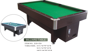 Coin Operated MDF Billiard Table