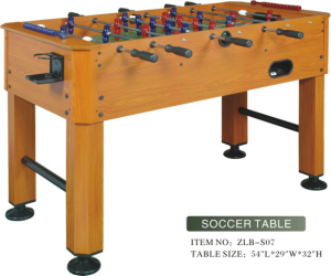 Wood Grain PVC Laminated Soccer Table