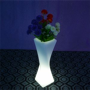 Colorful Twist Pillar LED Flower Pot
