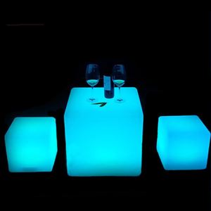 Glowing LED Cube Chair