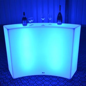 Luminous Curved Shape LED Bar Counter