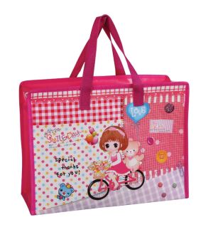 small non woven tote bag for kids ,kids carton design non woven bag ,Grocery Non woven shopper  Bag
