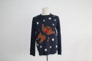 Snap Gingerbread Man Christmas Sweater