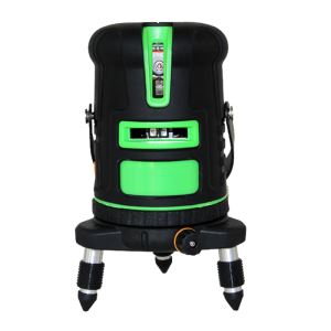 Quad Vertical One Horizonal Line Laser With Plumb Beam Shockproof Rubber Protection Green Beam (4v1h1d)