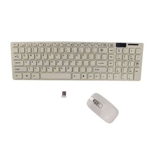 Optical 2.4G Wireless Keyboard And Mouse Combo USB Receiver White Office Set For PC Desktop Laptop