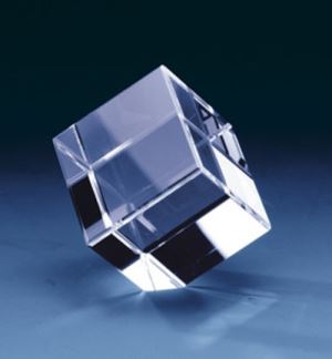 Cut Corner Crystal Cube