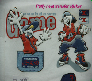 Puff Heat Transfer Label