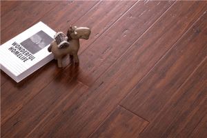 Antiqued Light Brown Strand Woven Bamboo Flooring
