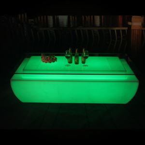 Rectangular Luminous Low LED Bar Table