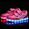 2016 new style dropshiping Kids LED shoes wholesale USB charging light up LED flaring shoes lovely wing shoes