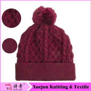 Ladies Fancy Color Knitting Beanie Hat