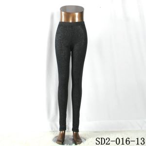 Sexy Black Shining  High-waist Sliver Slim Leggings