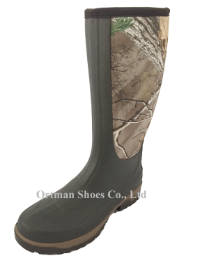 Camouflage Neoprene Rubber Army Boots