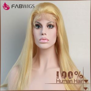 Blonde Virgin Remy Brazilian Human Hair Lace Front Wig