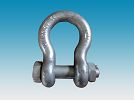 Drop Forged G2130 U.S Type Bow Shackle, Galvanized Bow Shackle