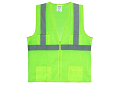 Mesh Safety Vest With Zipper And Pouch