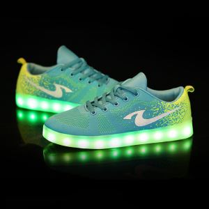 Fashion Unisex LED Night Light Shoes Lover LED Shoes Wholesale Hot Top 7 Color Running LED Shoes