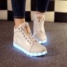 New Style LED Shoes For Spring USB Charging Unisex LED Sneakers Colorful Light Up Shoes For Men&Women