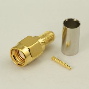 SMA straight or right angle solder/crimp/clamp plug(male) or Jack(female) for RG58 RG174, RG178, RG316 50 Ohm