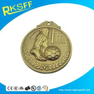 Zinc Alloy Football Gold Medals