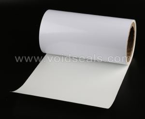 Glossy White Polyester Labels