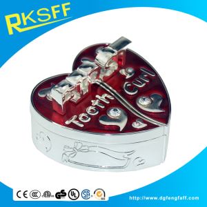 Zinc Alloy Red Heart-shaped Tooth Boxes