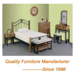 Classic and Modern Appreance Bedroom Furniture Sets with Night Stand Vanity Bench