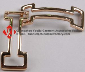 Exported Gold Arched Shoes Metal Buckle