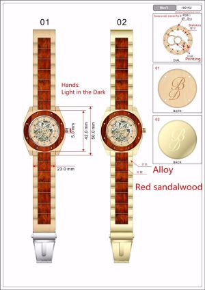 Wholesale Brands Full Automatic Wood Watches For men