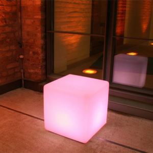 80CM Illuminated Big led Cube Chair
