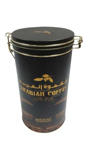 Airtight Round Coffee Tin Can