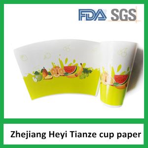 Customized Disposable Popcorn Paper Cup Fan With Flexo Printing