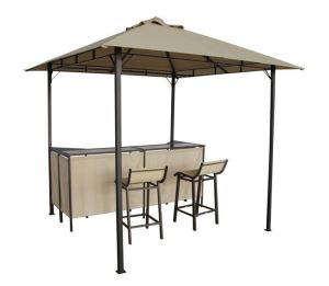 New Design BBQ Gazebo With Bar Stools And Bar Table Patio Canopy Tent