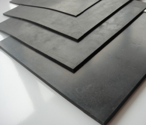 Black SBR Rubber Insertion Sheet Smooth Surface