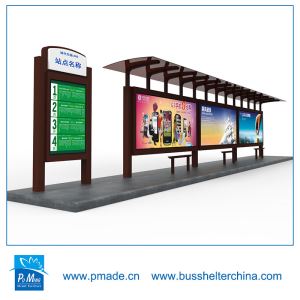 PMADE Steel Advertising Bus Shelter