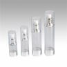High Quality Pastic Clear Airless Bottle With Silver Lotion Pump