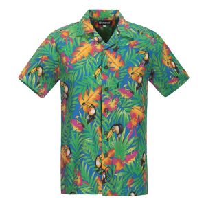 Hot Sell Poly Cotton Hawailan Shirts For Men In Short Sleeve