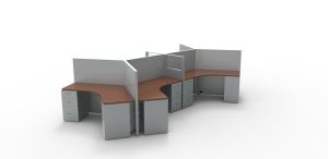 S Shape Office Desk