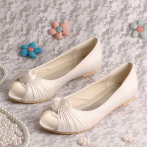 Wedopus Customized Heel and Color Ballet flat Wedding Shoes