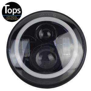 7 Inch 40W Round High Low Beam LED Headlight For Jeep Wrangler