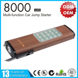 High quality wood 8000mAh Mini Car Jump Starter
