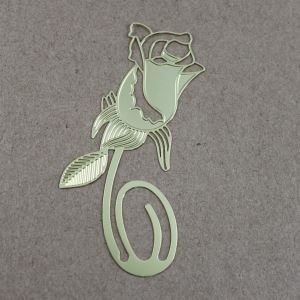 Etching Metal Paper Clip Metal Bookmark