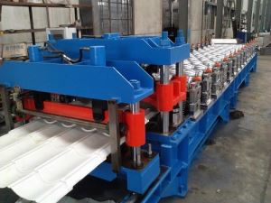 Single Layer Roof Tile Roll Forming Machine