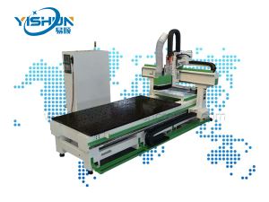 linear type atc italy hsd 9.0kw automatic tool changer(ATC)woodworking CNC router machine with rotary tool changer