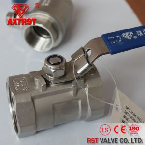 1PC 1000WOG/2000WOG Stainless Steel PTFE Seat Floating NPT/BSP/BSPT/DIN2599 Threaded ends Ball Valve
