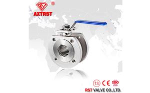 Stainless Steel Standard Italian API Wafer Type Ball Valve With ISO5211 Direct Mounting Pad
