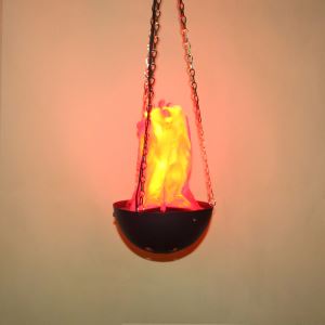 20cm Silk Effect Hanging Flame Light