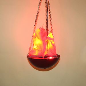 24cm Silk Effect Hanging Flame Light